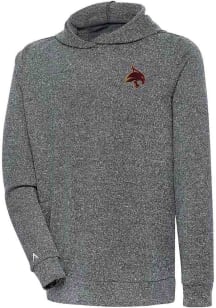 Antigua Texas State Bobcats Mens Charcoal Absolute Long Sleeve Hoodie