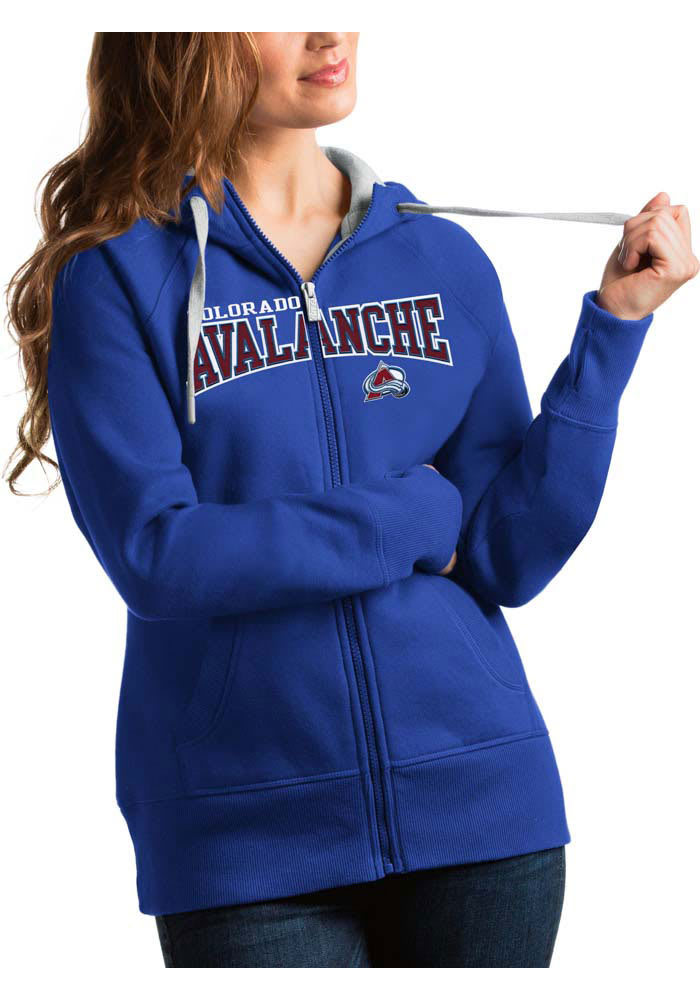 Colorado Avalanche Antigua Womens Blue Victory Full Long Sleeve