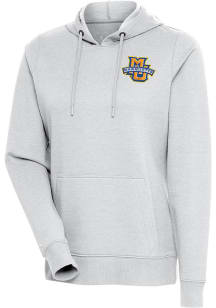 Antigua Marquette Golden Eagles Mens Grey Action Long Sleeve Hoodie