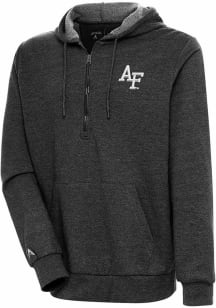 Antigua Air Force Falcons Mens Black Action Long Sleeve 1/4 Zip Pullover