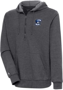 Antigua Creighton Bluejays Mens Charcoal Action Long Sleeve 1/4 Zip Pullover