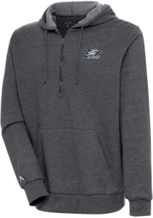Antigua Georgia Southern Eagles Mens Charcoal Action Long Sleeve 1/4 Zip Pullover