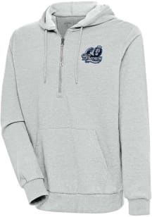 Antigua Old Dominion Monarchs Mens Grey Action Long Sleeve 1/4 Zip Pullover