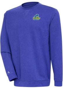 Antigua Delaware Fightin' Blue Hens Mens Blue Reward Long Sleeve Crew Sweatshirt