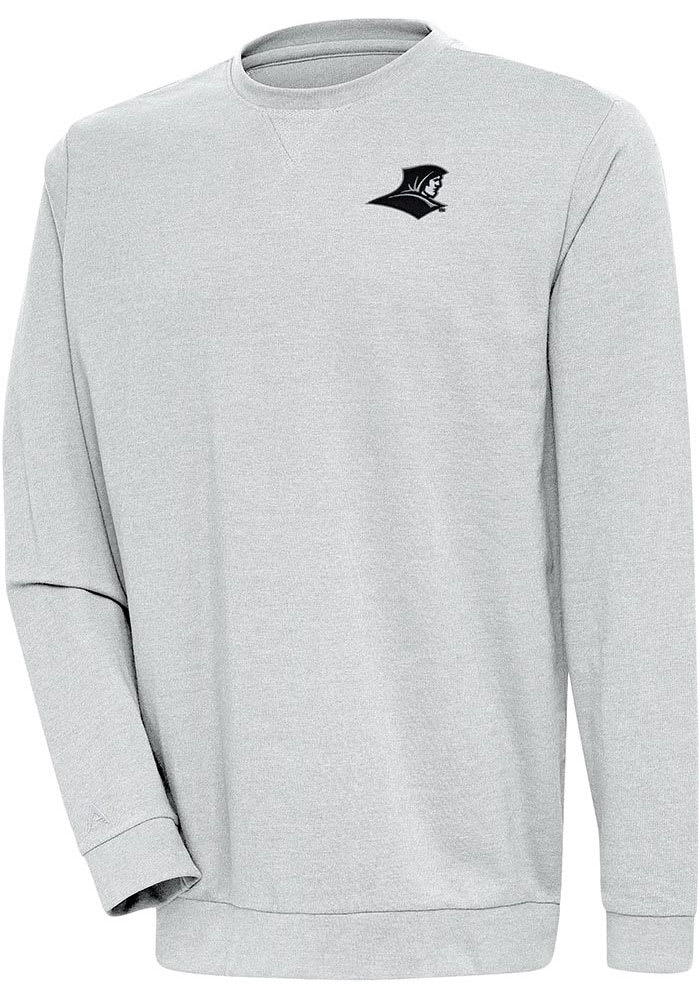 Louisville Cardinals Antigua Team Logo Reward Crossover Neckline Pullover  Sweatshirt - Heathered Gray