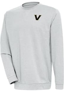 Antigua Vanderbilt Commodores Mens Grey Reward Long Sleeve Crew Sweatshirt