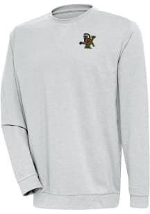 Antigua Vermont Catamounts Mens Grey Reward Long Sleeve Crew Sweatshirt
