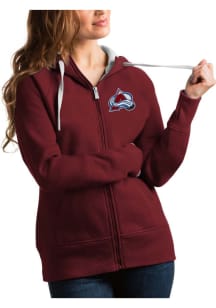 Antigua Colorado Avalanche Womens Red Victory Long Sleeve Full Zip Jacket