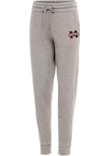 Antigua Mississippi State Bulldogs Womens Action Oatmeal Sweatpants
