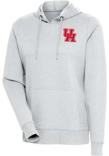Antigua Houston Cougars Womens Grey Action Hooded Sweatshirt