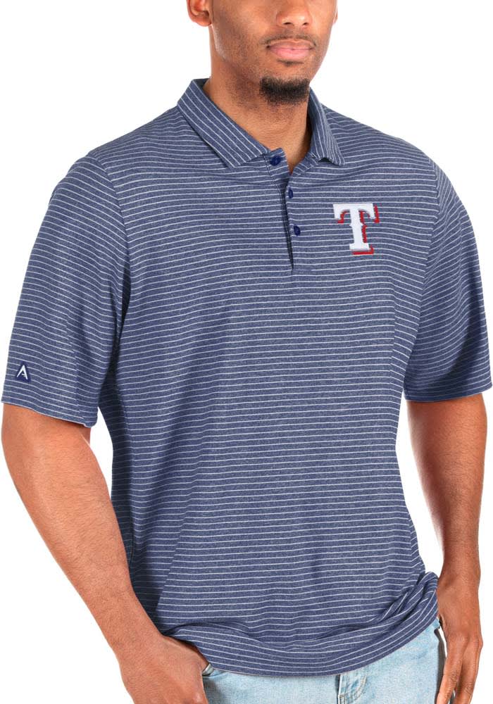 Men's Texas Rangers Antigua Red/White Big & Tall Esteem Polo