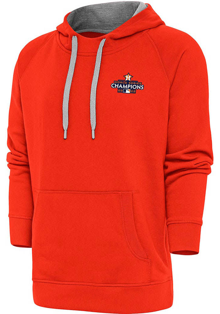 Antigua Houston Astros Orange Victory Long Sleeve Hoodie, Orange, 52% Cot / 48% Poly, Size S, Rally House