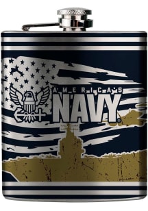 Navy 6 oz Hip Flask