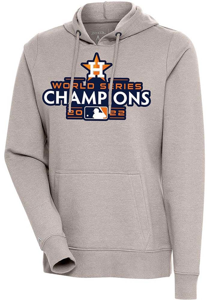 Houston Astros Antigua 2022 World Series Champions Action Pullover Hoodie -  Oatmeal