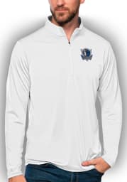 Antigua Dallas Mavericks Mens White Tribute Long Sleeve 1/4 Zip Pullover