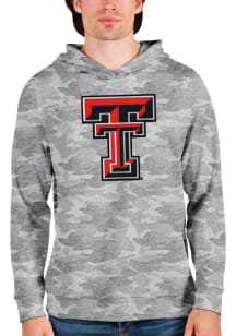 Antigua Texas Tech Red Raiders Mens Green Full Front Absolute Long Sleeve Hoodie