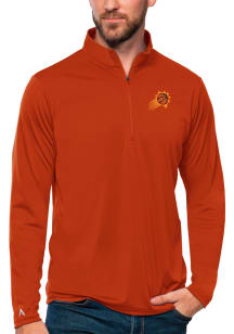 Antigua Phoenix Suns Mens Burnt Orange Tribute Long Sleeve 1/4 Zip Pullover