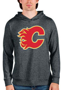 Antigua Calgary Flames Mens Charcoal Absolute Long Sleeve Hoodie