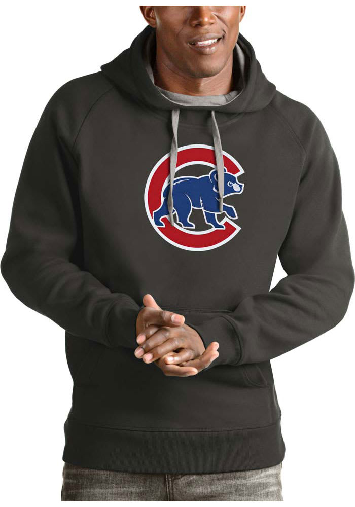 Antigua Chicago Cubs White Victory Long Sleeve Hoodie, White, 52% Cot / 48% Poly, Size XL, Rally House