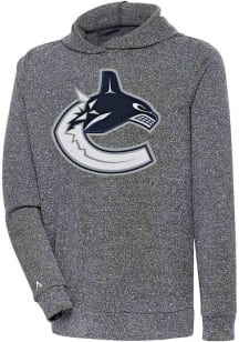 Antigua Vancouver Canucks Mens Charcoal Absolute Long Sleeve Hoodie