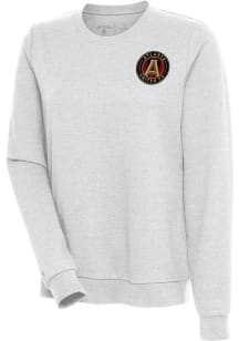 Antigua Atlanta United FC Womens Grey Action Crew Sweatshirt