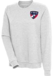 Antigua FC Dallas Womens Grey Action Crew Sweatshirt