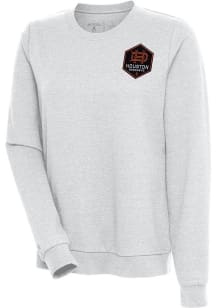 Antigua Houston Dynamo Womens Grey Action Crew Sweatshirt