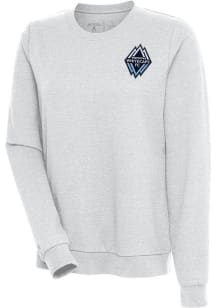 Antigua Vancouver Whitecaps FC Womens Grey Action Crew Sweatshirt