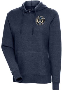 Antigua Philadelphia Union Womens Navy Blue Action Hooded Sweatshirt