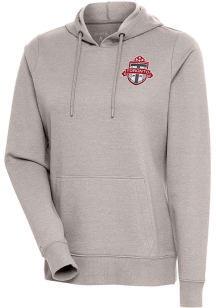 Antigua Toronto FC Womens Oatmeal Action Hooded Sweatshirt
