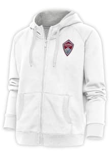 Antigua Colorado Rapids Womens White Victory Long Sleeve Full Zip Jacket