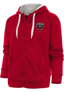 Antigua DC United Womens Red Victory Long Sleeve Full Zip Jacket