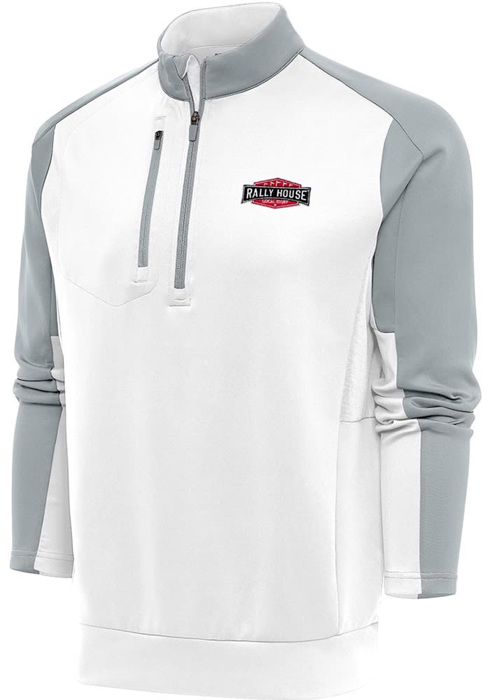 Antigua Rally House Mens Employee Team Pullover WHITE