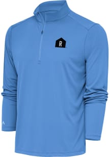 Antigua Rally House Mens Blue Employee Tribute Long Sleeve 1/4 Zip Pullover