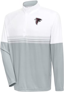 Antigua Atlanta Falcons Mens White Bender Long Sleeve 1/4 Zip Pullover