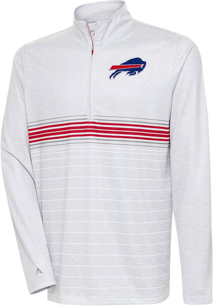 Antigua Women's Buffalo Bills Tribute Grey Quarter-Zip Pullover