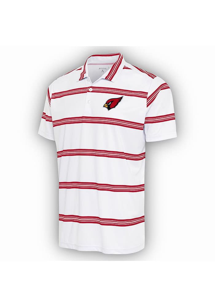 Men's Arizona Cardinals Antigua White/Red Groove Polo