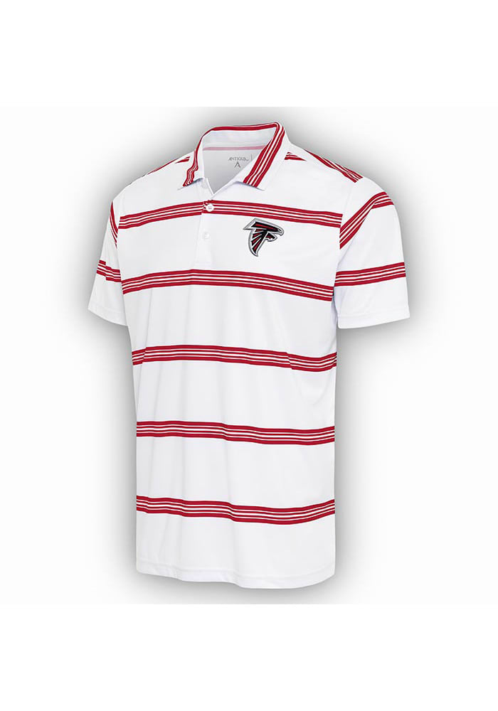 Men's Antigua White/Red Atlanta Falcons Groove Polo