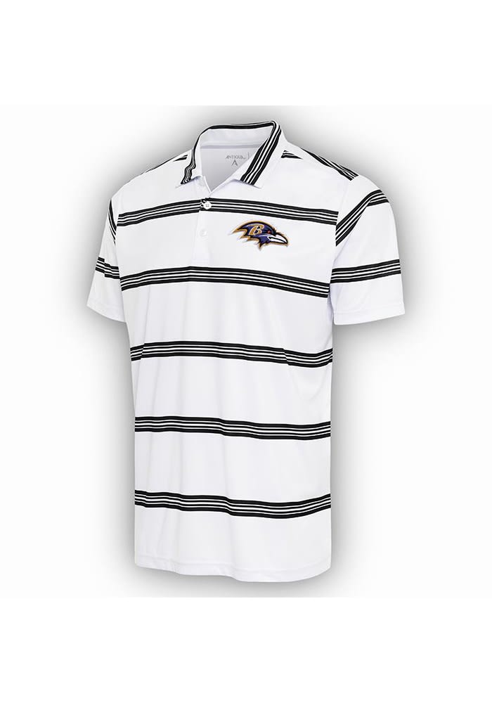 Baltimore Ravens Antigua Compass Polo - White