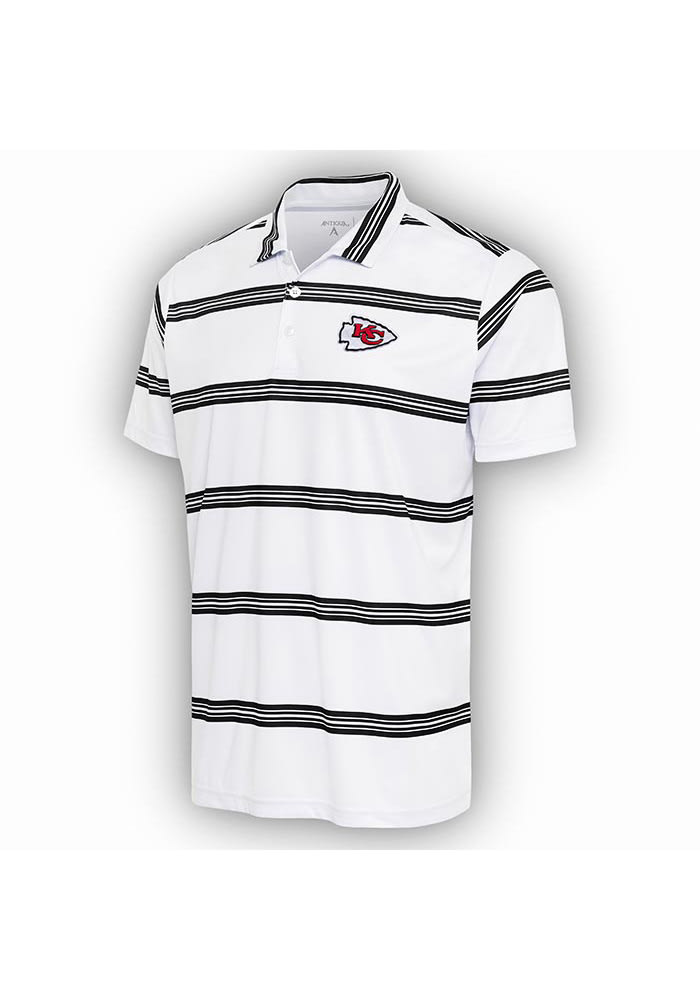 Kansas City Chiefs Antigua Groove Polo - White/Black