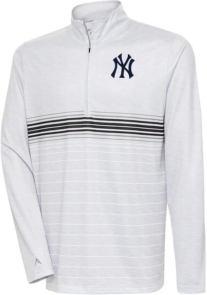 New York Yankees Columbia Pin High Omni-Wick Long Sleeve Polo - Navy