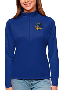 Antigua Golden State Womens Blue Tribute 1/4 Zip Pullover