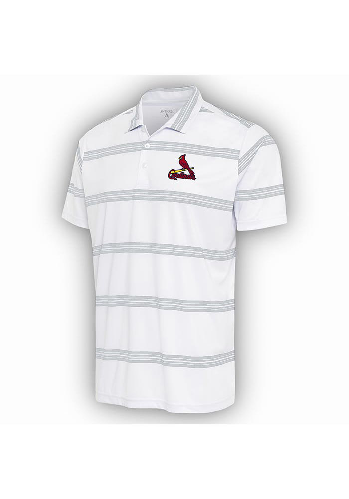 St. Louis Cardinals Antigua Groove Polo - White/Navy