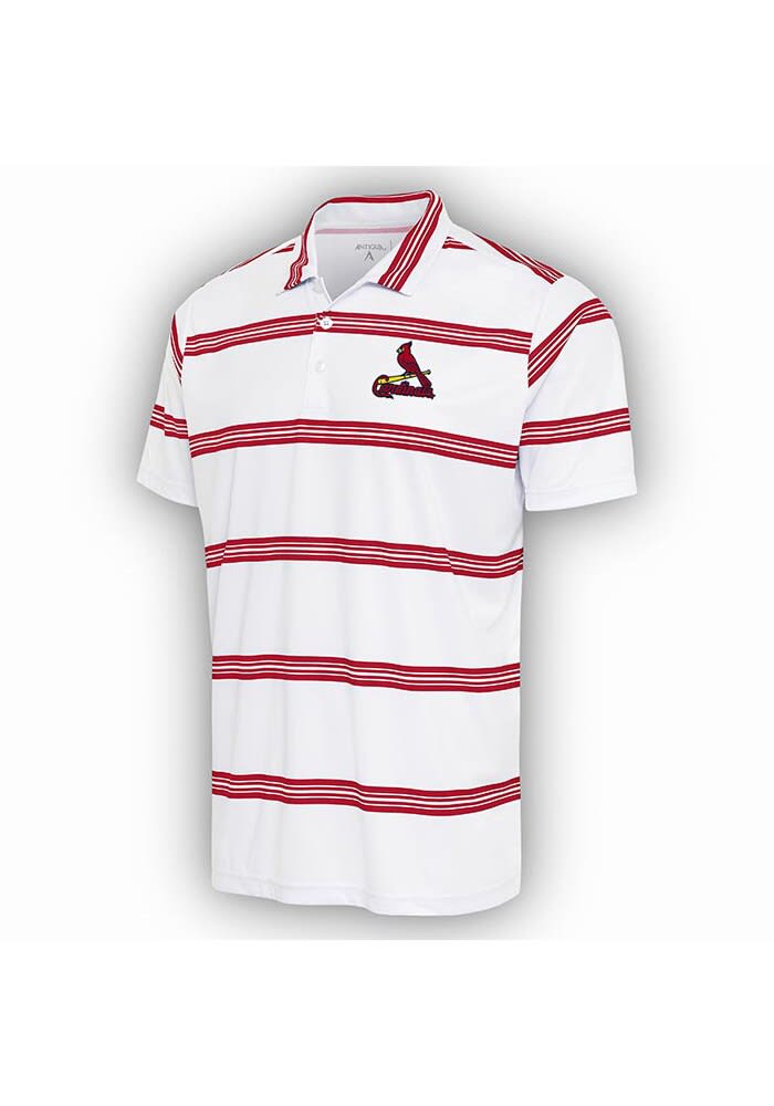 St. Louis Cardinals Antigua Groove Polo - White/Navy