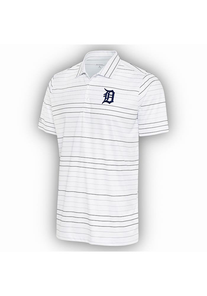 Detroit Tigers Antigua Men's Stars and Stripes Polo Shirt - 191786255804