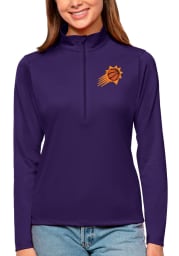 Antigua Phoenix Suns Womens Purple Tribute 1/4 Zip Pullover