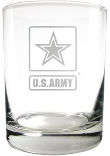 Army 14 oz Logo Rock Glass