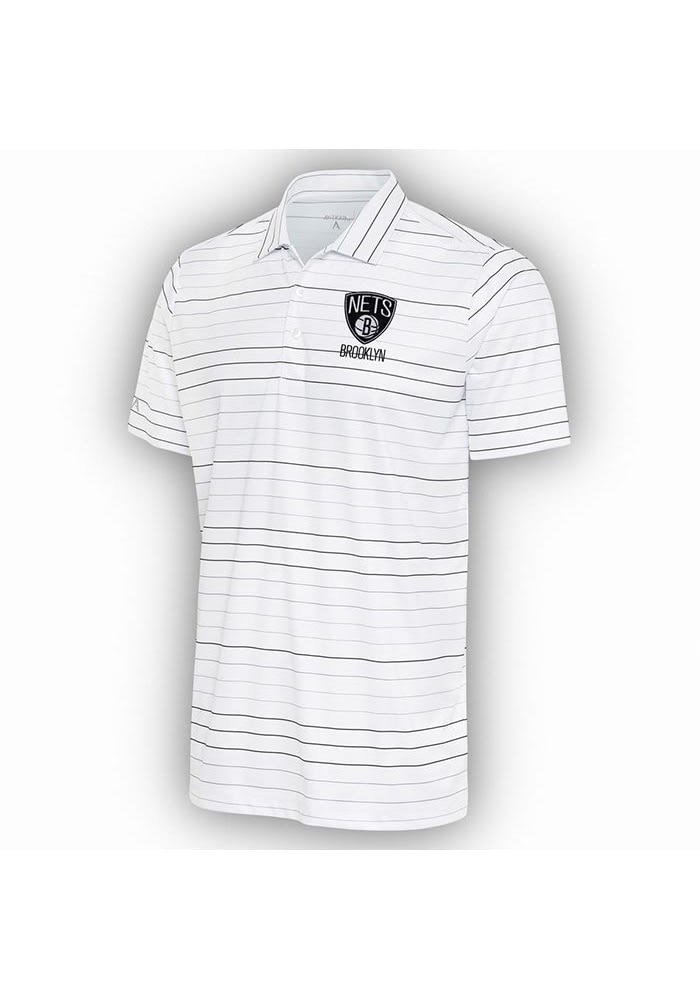 Men's Brooklyn Nets Antigua White Compass Polo