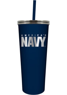 Navy 18 oz Skinny Stainless Steel Tumbler - Blue