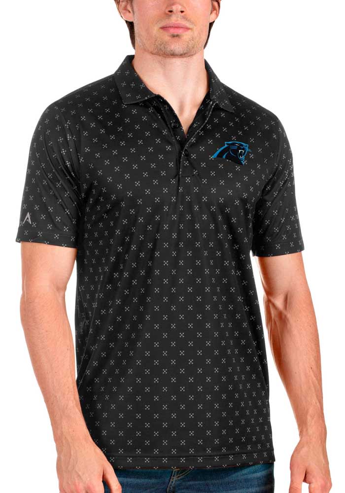 Antigua Carolina Panthers Men's Spark Polo, White, Small